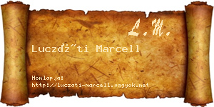 Luczáti Marcell névjegykártya
