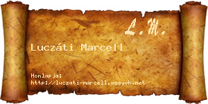 Luczáti Marcell névjegykártya